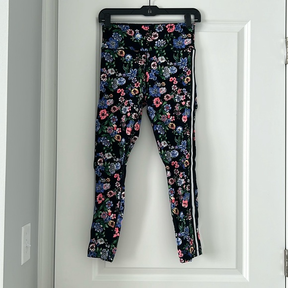 Calvin Klein Performance Pants - Calvin Klein Performance Floral Leggings - Black, Blue, Pink